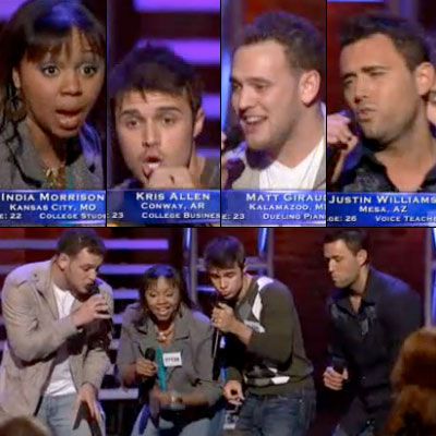 India Morrison, Matt Giraud, Kris Allen, and Justin Williams leave us wanting more after ''I Want You Back''
