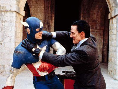 Captain America was originally destined for cinemas until someone realized it was a total hunk of junk. The film, which starred J.D. Salinger's son Matt