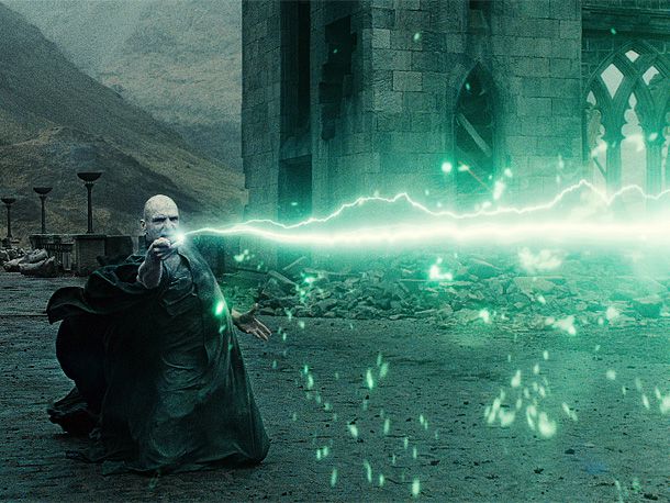Harry Potter and the Deathly Hallows - Part 2 | Among the changes: In the movie, Voldemort?s body disintegrates into tiny pieces that float into the air &mdash; and, if you?re seeing it in 3-D,