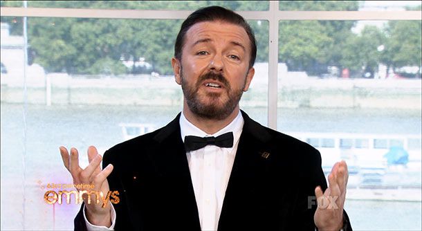 Ricky Gervais is banned (but not really)