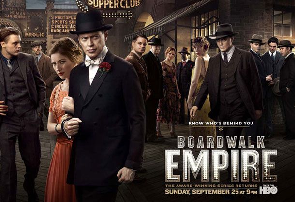 Boardwalk Empire | Speaking of feeling watched, the second-season poster for Boardwalk Empire has Nucky's rivals closing in on all sides. Stylish and well composed, but gives off