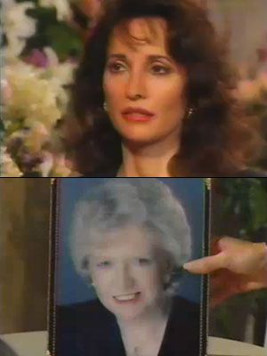 All My Children, Susan Lucci | Mona Tyler (n&eacute;e Kane, played by Frances Helfin) was Erica's staunchest supporter but also a frequent target of Erica's outbursts. After Mona's death from lung
