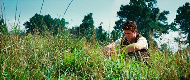 The Hunger Games | Here we find Gale sitting in nature looking sad and thoughtful. Expect lots of shots like this in the movie &mdash; the character is barely