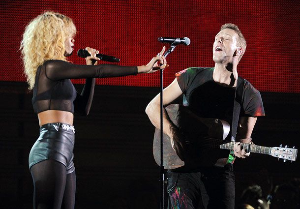 Rihanna with Coldplay