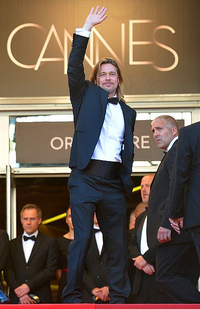 Brad Pitt (in Balenciaga) at the premiere of Killing Them Softly