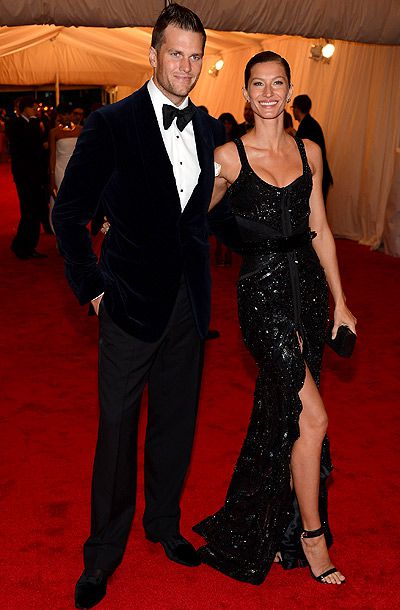 Tom Brady (in Tom Ford) and Gisele B&uuml;ndchen (in Givenchy)