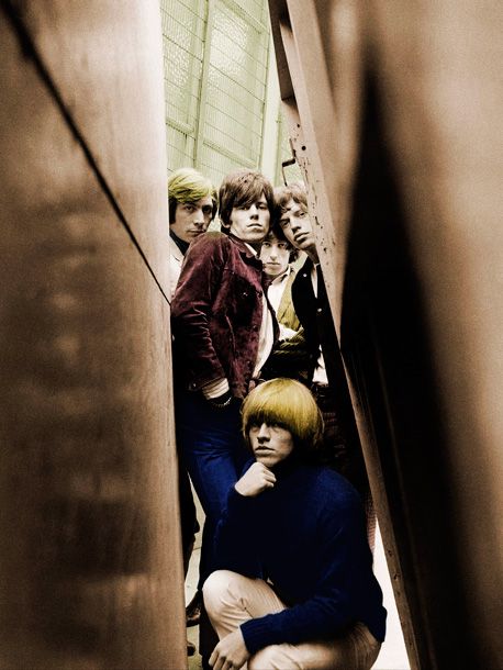 An outtake from the cover shoot for the Rolling Stones' Between the Buttons album, London, 1966, photographed by Gered Mankowitz