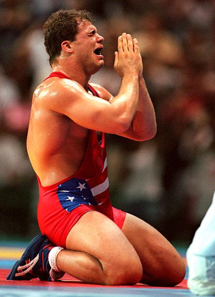 Broken necks generally mean 'Game over' for Olympic athletes, but freestyle wrestler Kurt Angle refused to let his dream die. Despite fracturing two of his