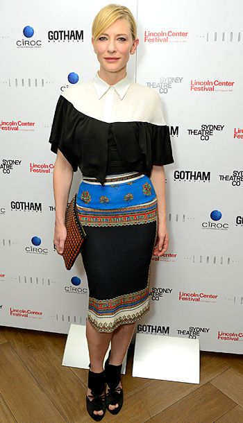 Cate Blanchett (in Givenchy) at the Gotham magazine party in New York City