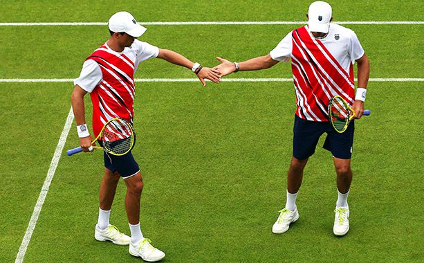 Summer Olympics 2012 | Why It Doesn't Work: Doubles partners Mike and Bob Bryan are twins, so I expected them to show up in cute matching outfits. I was