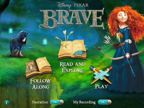 Brave: Storybook Deluxe (iOS) Recommended minimum ages: 4-6