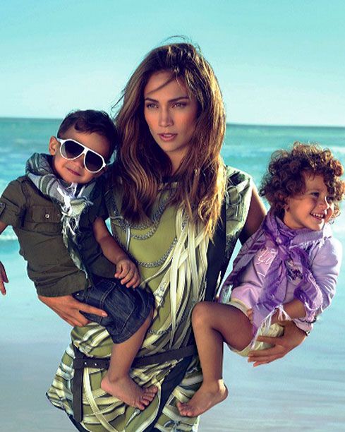 Max and Emme (with mom Jennifer Lopez) for Gucci kids