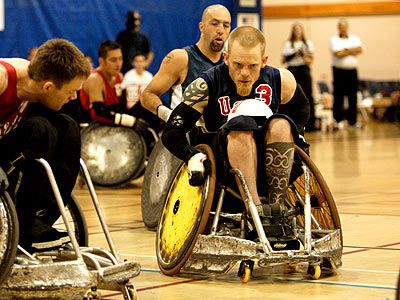 Murderball | ThinkFilm's documentary about paraplegics who play rugby (or ''murderball'') in tricked-out wheelchairs was an early surprise hit at the 2005 fest. It won the Audience