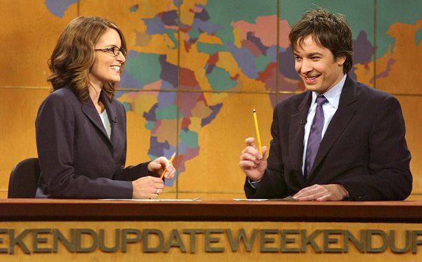 Fallon and Fey had plenty of onscreen chemistry when they hosted ''Weekend Update'' together from 2000 to 2004. Whether they were cracking jokes about feminism,