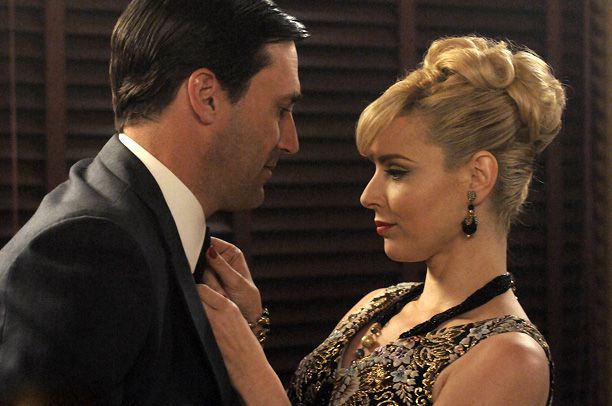 Mad Men, Jon Hamm | Dr. Faye (Cara Buono) challenged Don in a way that none of his other women could. She was smart, sexy, professional &mdash; and matched Don