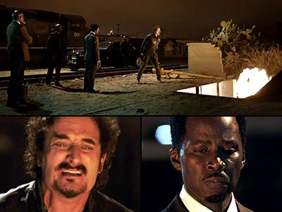 Sons of Anarchy | DAMON POPE'S REVENGE ON SONS OF ANARCHY Gangster Damon Pope (Harold Perrineau), the father of the girl Tig (Kim Coates) killed in his misdirected retaliation
