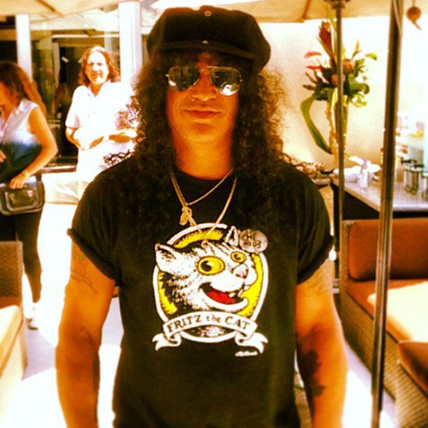 Slash, San Diego Comic-Con 2013 | It doesn't get any cooler than hanging out with @slashonline