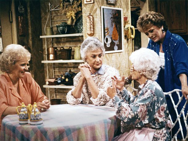 NBC, 1985-92 Four old ladies lived together in Miami, sharing cheesecake and a thousand laughs on their lanai. Old gals weren't this hot again until...star