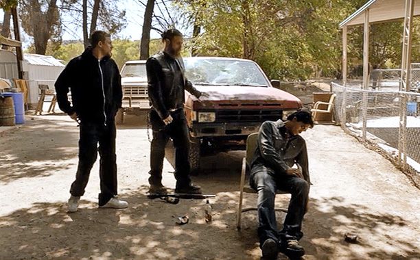 Sons of Anarchy | ''Booster'' (season 4, episode 2) RIP: Wahewa guy and more Russians Death by: Bullets Reason: The Russians wanted back the weapons that SAMCRO had stolen