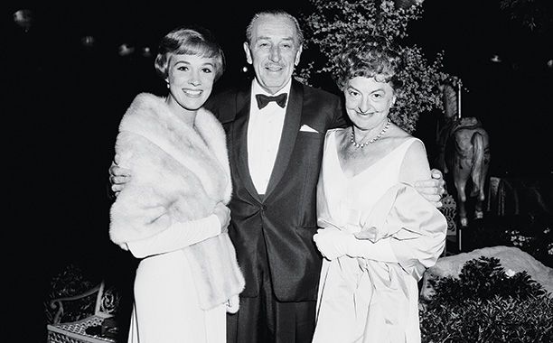 Walt Disney | Author P.L. Travers (right), who created the character of a magical nanny in a series of Mary Poppins books, may have been all smiles with