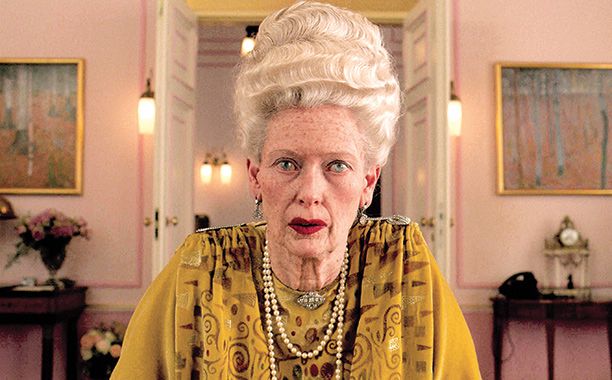 The Grand Budapest Hotel | Tilda Swinton underwent hours in the makeup chair to play an 84-year-old dowager. ''We're not usually working with a vast, Bruckheimer-type budget on my films,