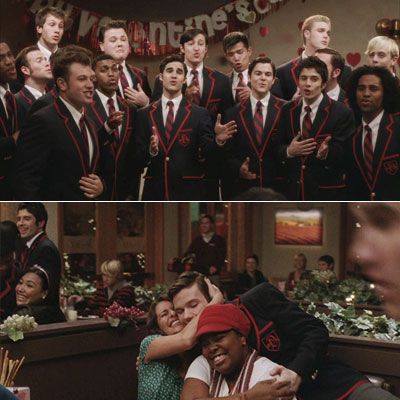 Glee | We've had far from enough of silly love songs, especially when they're performed so perfectly by a group of good-looking, sharp-dressed guys. Anything from Sir