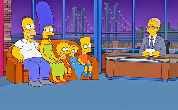 Simpsons Letterman Tribute