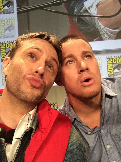''Here I am making duck faces with Channing Tatum. I was actually trying to make kissy faces, but it came out more like a duck
