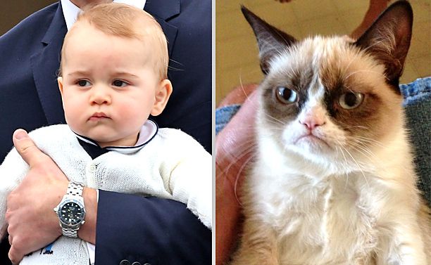 Prince George Grumpy Cat