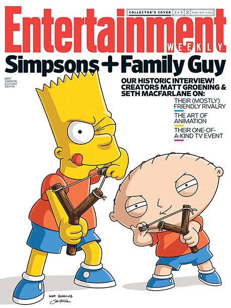 Family Guy, The Simpsons | For more inside intel on the Animation Domination crossover, pick up a copy of this week's Entertainment Weekly on newsstands or buy a copy now