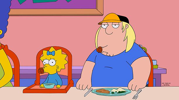 Maggie Simpson and Chris Griffin