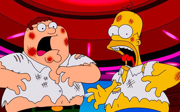 The Simpsons Family Guy Crossover Is Fascinatingly Weird Ew Com