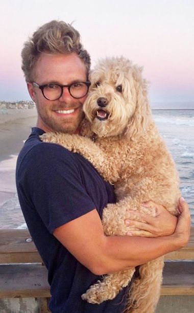Author and photographer Seth Casteel with his mini-labradoodle, Nala.