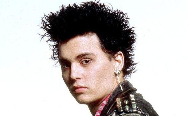 Johnny Depp | Vintage Depp. Apparently posing as a high school kid and channeling Sid Vicious were one and the same in the late '80s. You can't deny