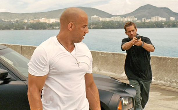 Brian comes back to save Dom's life — Fast Five