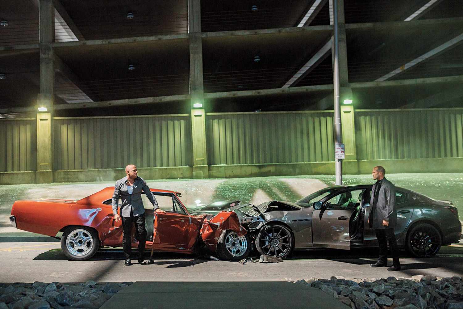 Vin Diesel and Jason Statham in 'Furious 7'