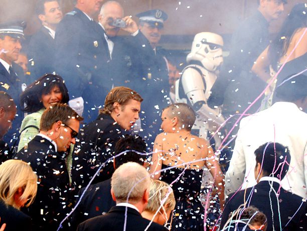Hayden Christensen and Natalie Portman at Star Wars: Episode III: Revenge of the Sith premiere