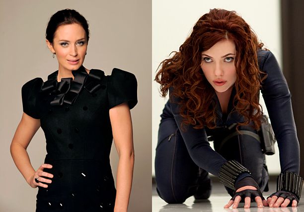 Emily Blunt – Black Widow (Scarlett Johansson) in Iron Man 2