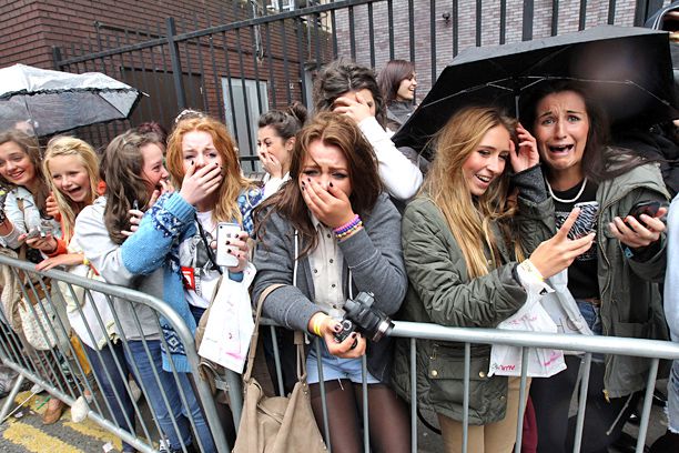 Fans of One Direction in London in 2011
