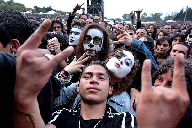 Fans of Kiss in Colombia in 2009