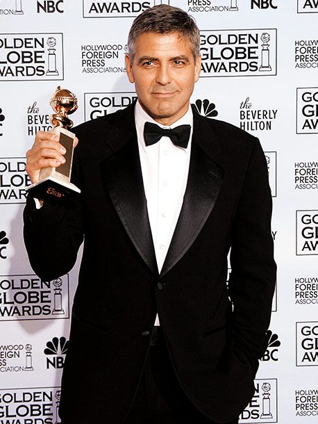 George Clooney, Golden Globes | George Clooney seemed unprepared to win the first award of the night, Best Supporting Actor (for playing a CIA agent stationed in the Middle East