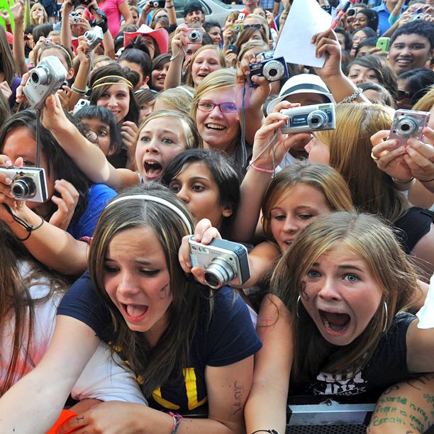Fans of Justin Bieber in Toronto in 2009