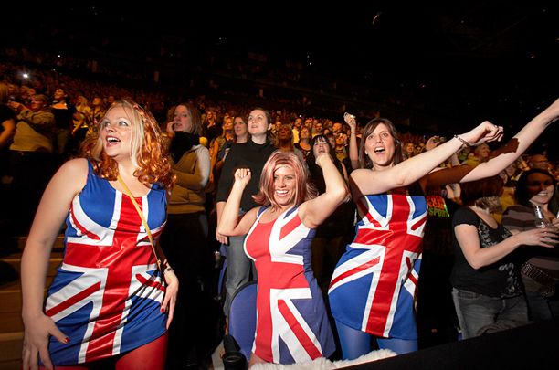 Fans of the Spice Girls in London in 2008