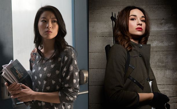 Arden Cho and Crystal Reed in Teen Wolf