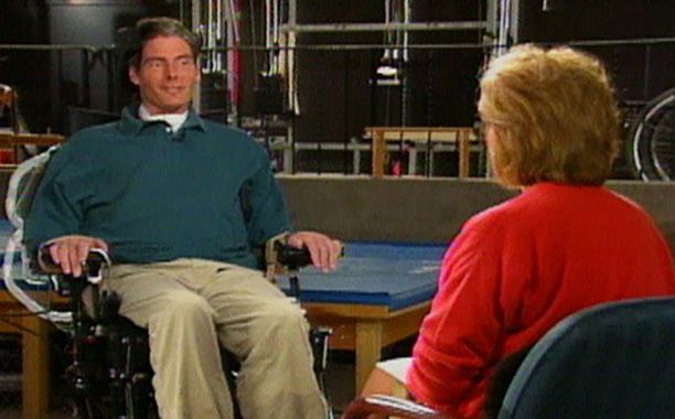 Christopher Reeve’s first interview after his accident, with Barbara Walters (Sept. 1995)