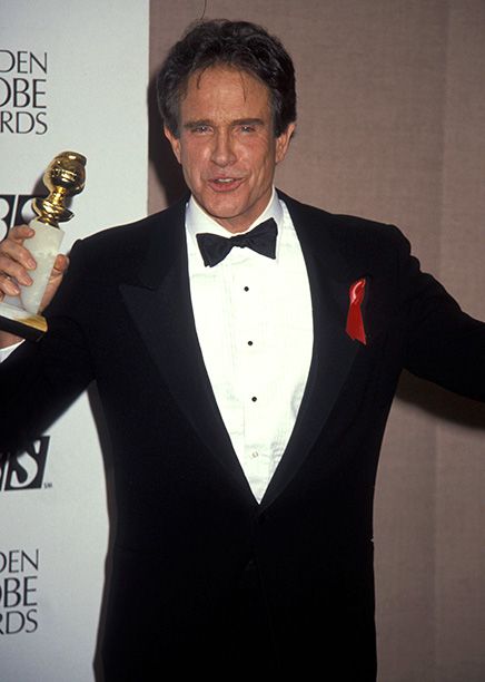 Warren Beatty at the 49th Annual Golden Globe Awards on January 18, 1992