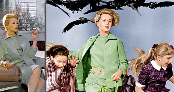 Alfred Hitchcock clearly liked working with Edith Head?the director and costume designer worked on 11 films together. For The Birds , Hitchcock limited Head to