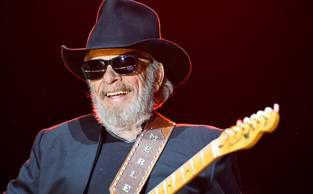 Merle Haggard Performing at the Stagecoach Festival in Indio, California on April 24, 2015