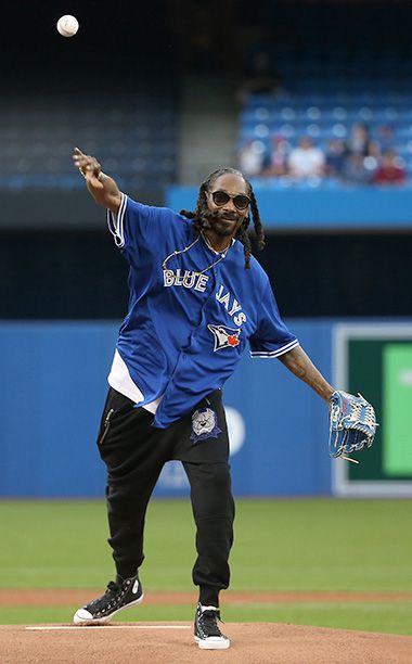 Snoop Dogg at the Toronto Blue Jays' Rogers Centre on June 9, 2015