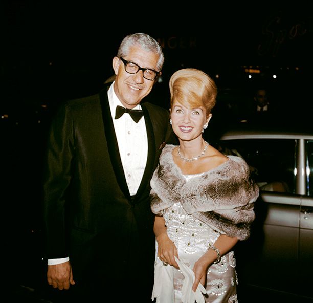 Debbie Reynolds With Harry Karl on December 29, 1964